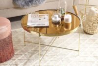 Couchtisch Glas Gold / Goldbraun ⌀ 63 Cm Lucea with Couchtisch Glas Gold