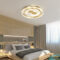 Led Deckenleuchte Modern Kreis Design In Gold Für Schlafzimmer For Deckenleuchte Schlafzimmer Modern