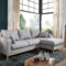 Sofa Inklusive Kissen 230X154X84 Grau Ottomane Rechts Björn With Ecksofas Kaufen